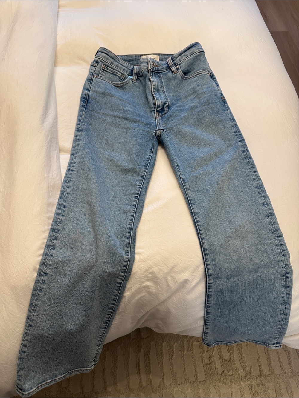 Frame Denim Light Blue Flare Jeans